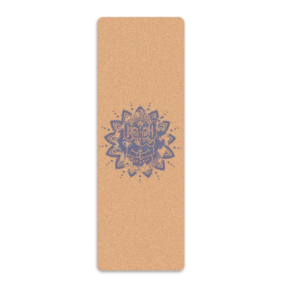 Tapis de yoga en liège imprimé écologique anti-dérapant de haute qualité, taille 1830x660x5mm